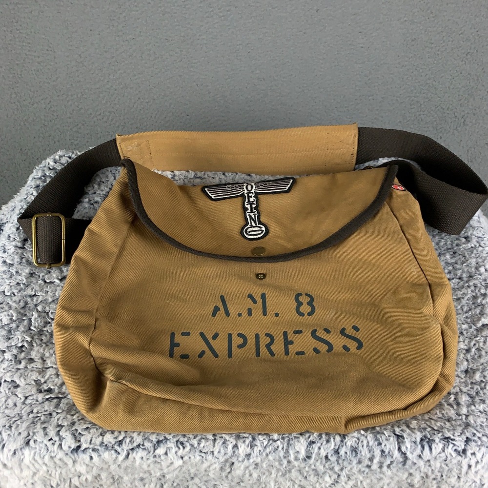 Red Canoe Boeing Heritage Totem Shoulder Bag Tan Khaki Air Mail AM 8 Express
